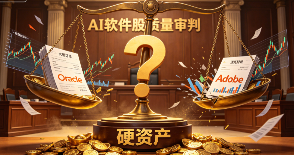 AI软件股质量审判来了！Oracle订单大也跌，Adobe财报好也崩，谁才是真正硬资产？